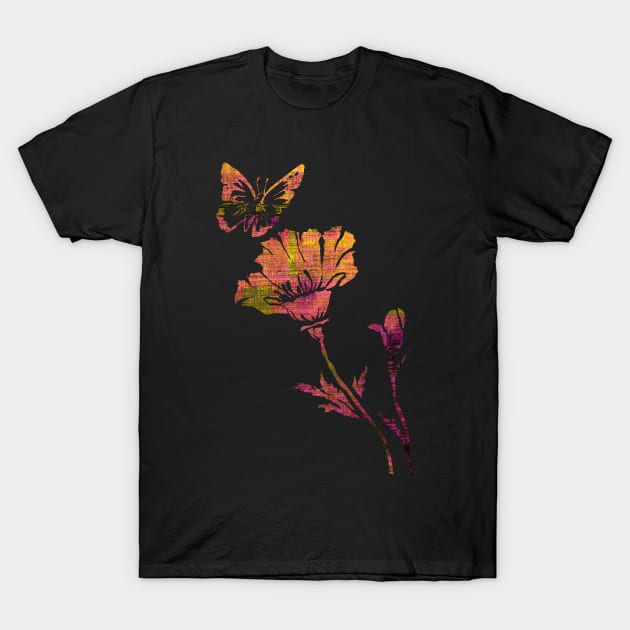 Flower orange T-Shirt by JulietLake